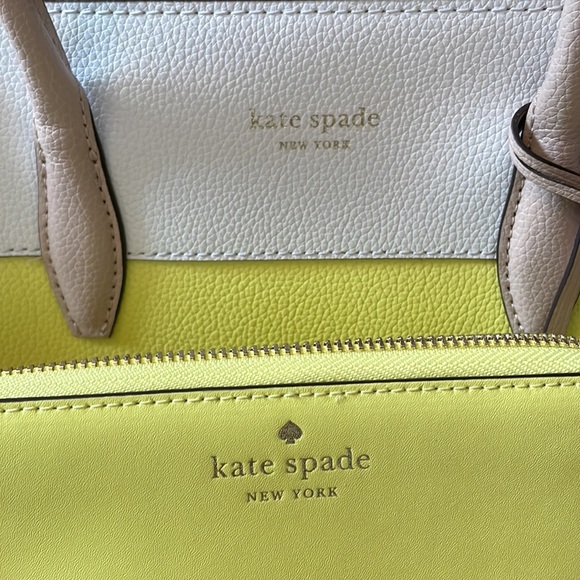 kate spade Eva medium zip top satchel with matching large staci wallet - Picture 4 of 5